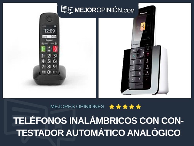 Teléfonos inalámbricos Con contestador automático Analógico