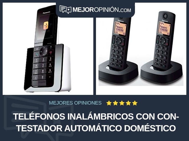 Teléfonos inalámbricos Con contestador automático Doméstico