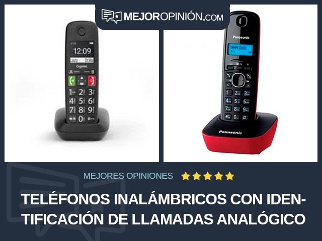 Teléfonos inalámbricos Con identificación de llamadas Analógico