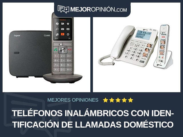 Teléfonos inalámbricos Con identificación de llamadas Doméstico