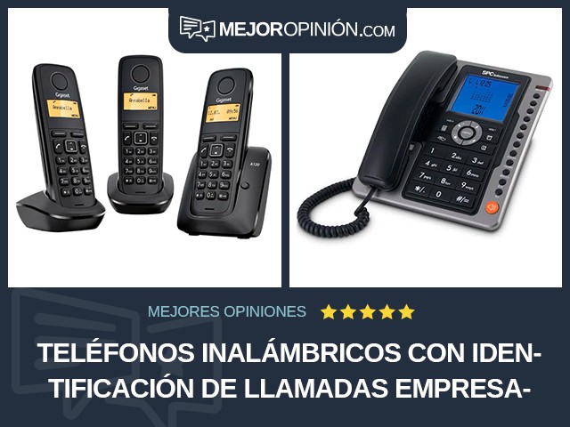 Teléfonos inalámbricos Con identificación de llamadas Empresarial