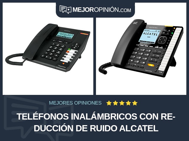 Teléfonos inalámbricos Con reducción de ruido Alcatel