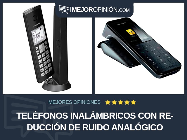 Teléfonos inalámbricos Con reducción de ruido Analógico