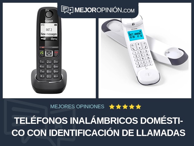 Teléfonos inalámbricos Doméstico Con identificación de llamadas