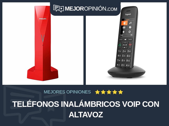 Teléfonos inalámbricos VoIP Con altavoz