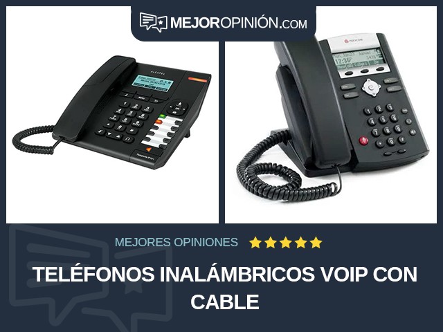 Teléfonos inalámbricos VoIP Con cable