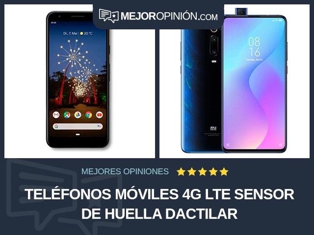 Teléfonos móviles 4G LTE Sensor de huella dactilar