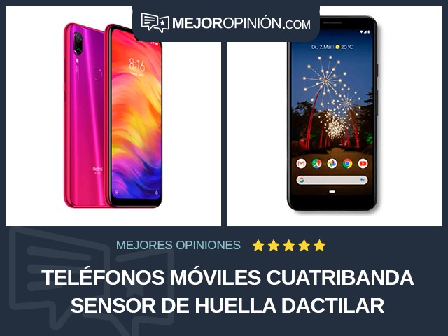 Teléfonos móviles Cuatribanda Sensor de huella dactilar