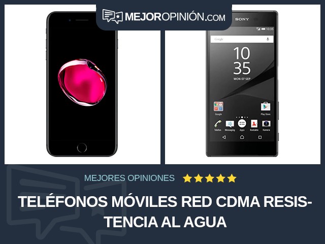 Teléfonos móviles Red CDMA Resistencia al agua