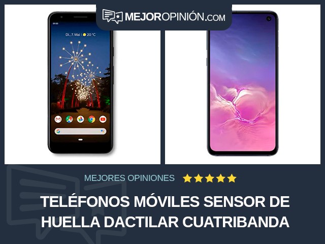 Teléfonos móviles Sensor de huella dactilar Cuatribanda