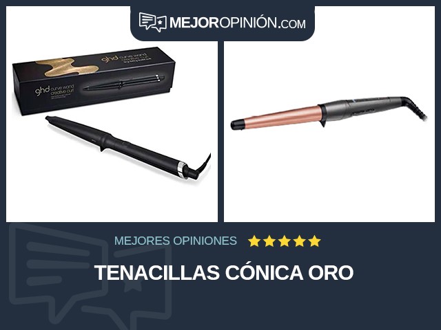 Tenacillas Cónica Oro