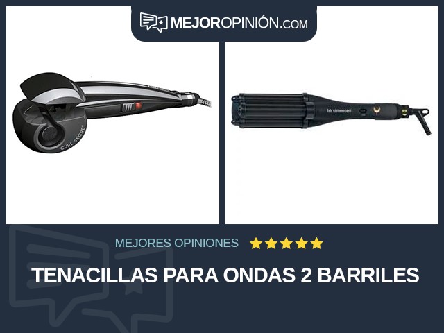 Tenacillas Para ondas 2 barriles