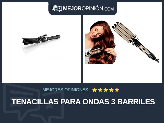 Tenacillas Para ondas 3 barriles