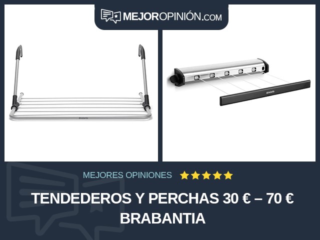 Tendederos y perchas 30 € – 70 € Brabantia