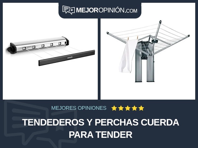 Tendederos y perchas Cuerda para tender