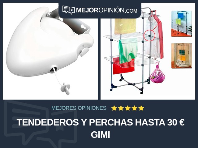 Tendederos y perchas Hasta 30 € gimi