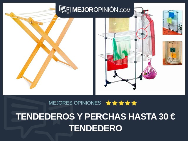 Tendederos y perchas Hasta 30 € Tendedero