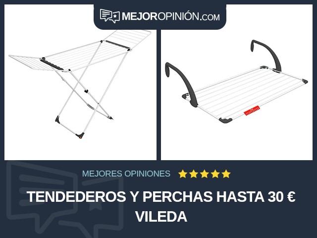 Tendederos y perchas Hasta 30 € Vileda