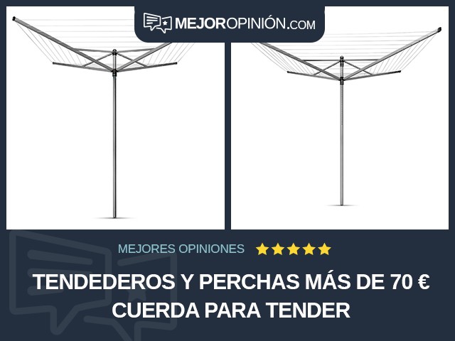 Tendederos y perchas Más de 70 € Cuerda para tender