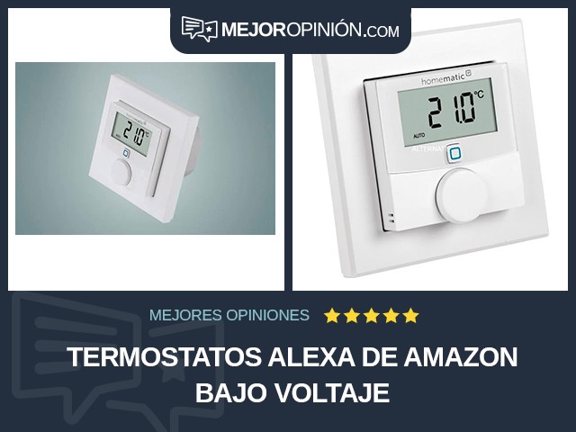 Termostatos Alexa de Amazon Bajo voltaje