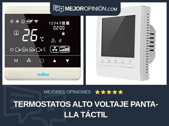 Termostatos Alto voltaje Pantalla táctil