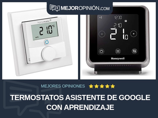 Termostatos Asistente de Google Con aprendizaje