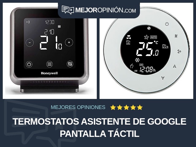 Termostatos Asistente de Google Pantalla táctil