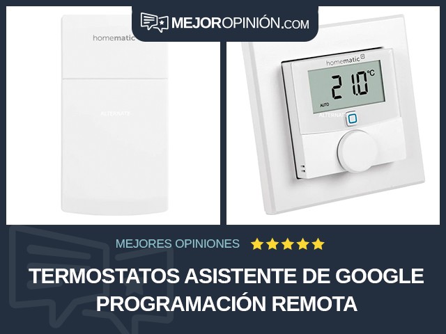 Termostatos Asistente de Google Programación remota