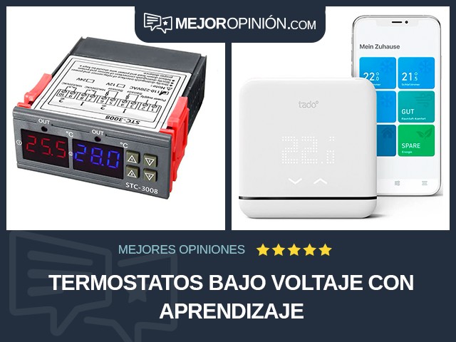 Termostatos Bajo voltaje Con aprendizaje