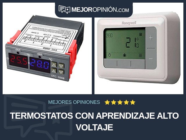 Termostatos Con aprendizaje Alto voltaje