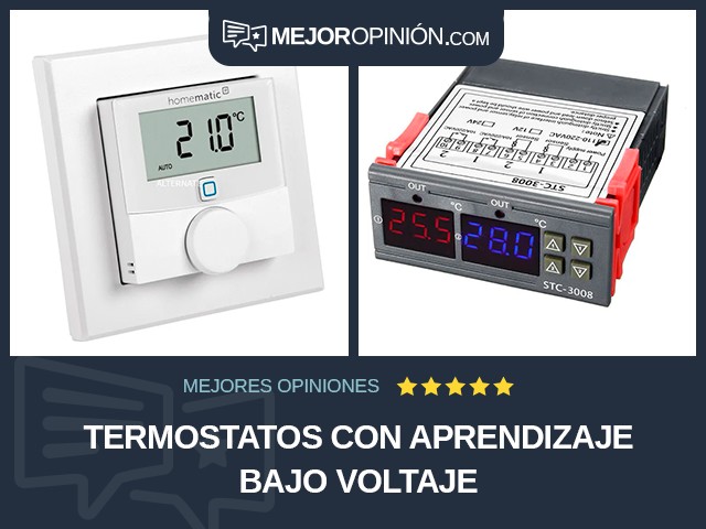 Termostatos Con aprendizaje Bajo voltaje