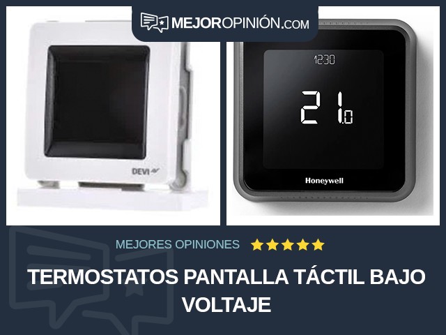 Termostatos Pantalla táctil Bajo voltaje