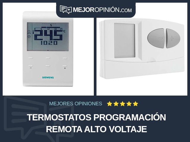 Termostatos Programación remota Alto voltaje