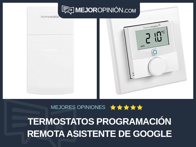 Termostatos Programación remota Asistente de Google