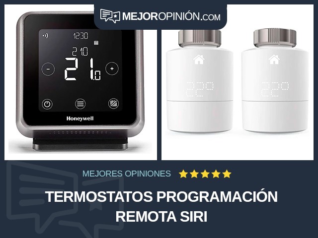 Termostatos Programación remota Siri