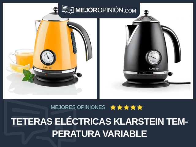 Teteras eléctricas Klarstein Temperatura variable