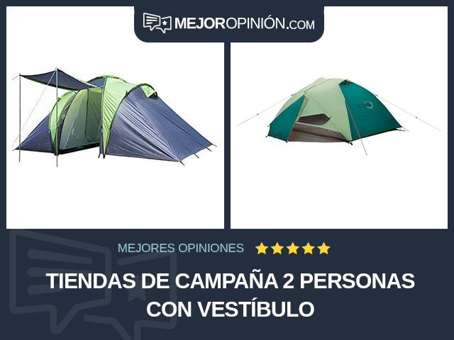 Tiendas de campaña 2 personas Con vestíbulo