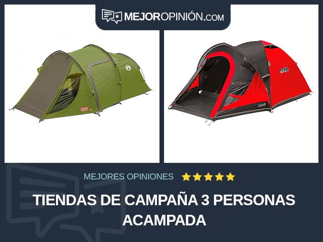 Tiendas de campaña 3 personas Acampada