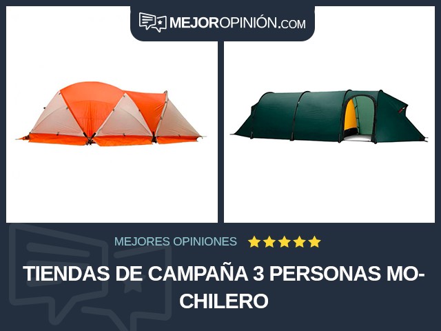 Tiendas de campaña 3 personas Mochilero