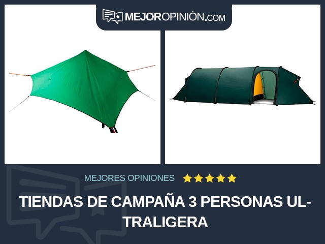 Tiendas de campaña 3 personas Ultraligera