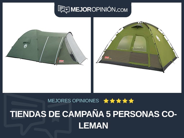 Tiendas de campaña 5 personas Coleman