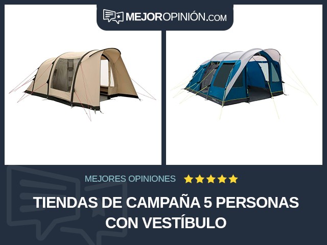 Tiendas de campaña 5 personas Con vestíbulo