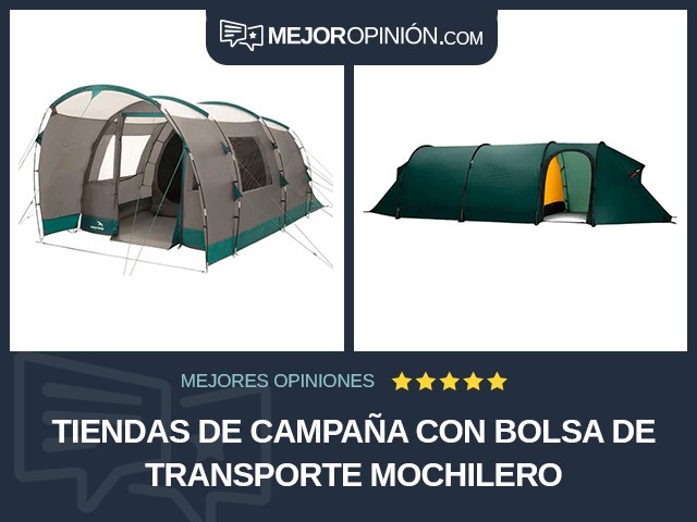 Tiendas de campaña Con bolsa de transporte Mochilero