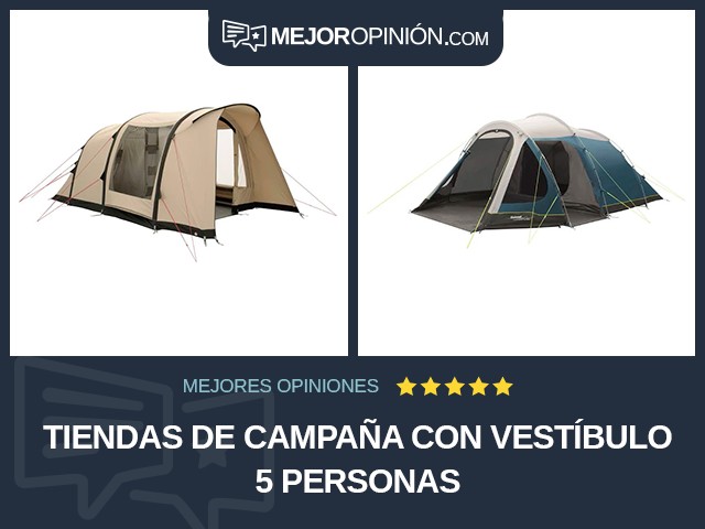 Tiendas de campaña Con vestíbulo 5 personas