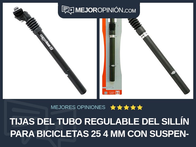 Tijas del tubo regulable del sillín para bicicletas 25 4 mm Con suspensión