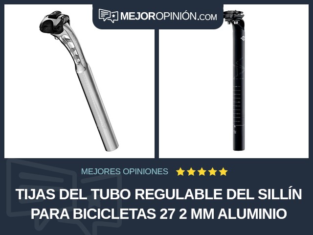 Tijas del tubo regulable del sillín para bicicletas 27 2 mm Aluminio