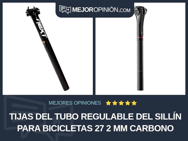 Tijas del tubo regulable del sillín para bicicletas 27 2 mm Carbono