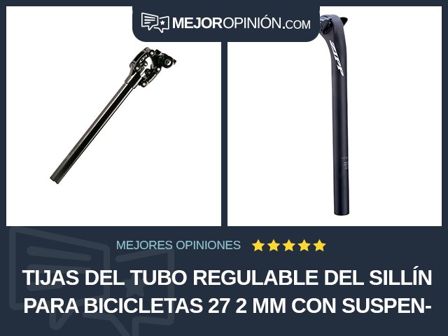 Tijas del tubo regulable del sillín para bicicletas 27 2 mm Con suspensión