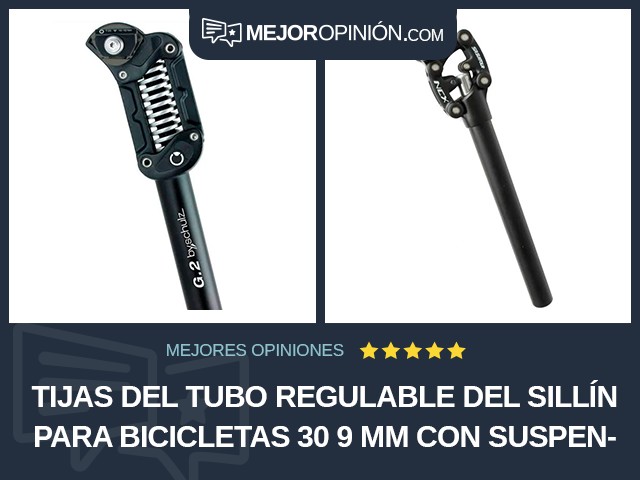 Tijas del tubo regulable del sillín para bicicletas 30 9 mm Con suspensión