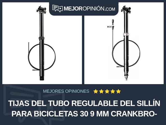 Tijas del tubo regulable del sillín para bicicletas 30 9 mm crankbrothers